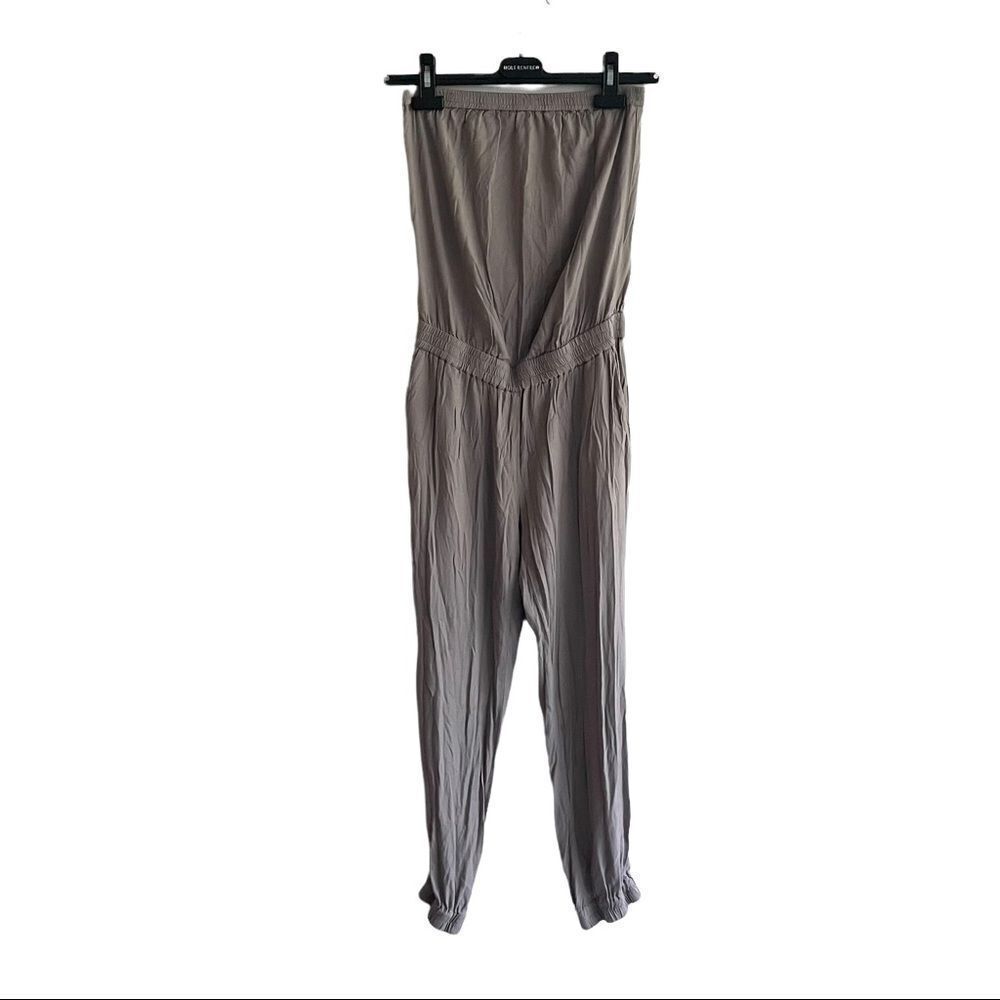ARITZIA Tabata Taupe Strapless Sleeveless Pants Jumpsuit XS